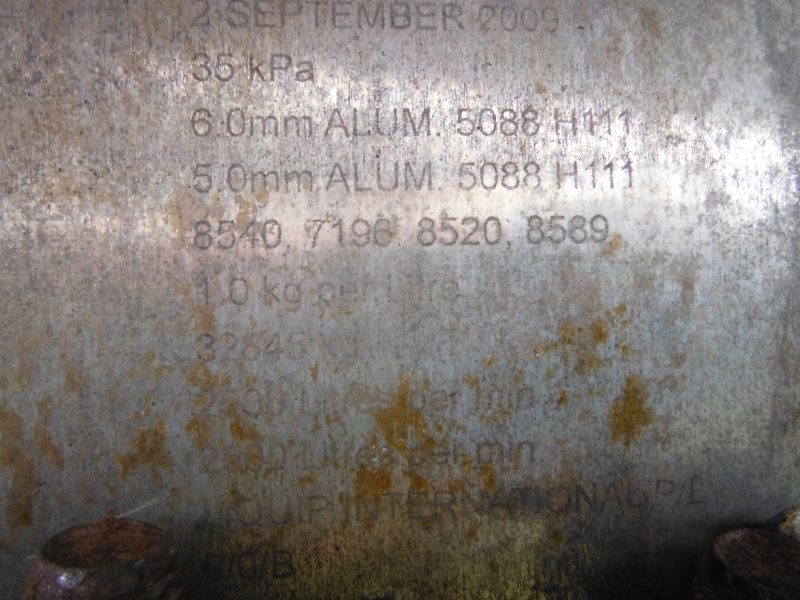 Aluminium Fuel tank (D00825)